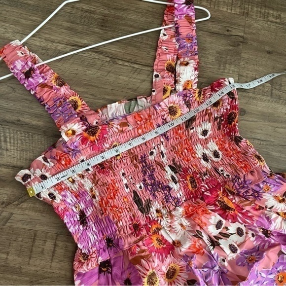 NWOT Rachel Parcell Floral Tiered Midi Dress - Picture 8 of 8